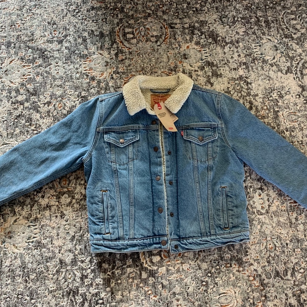 Levi’s original sherpa trucker jacket.